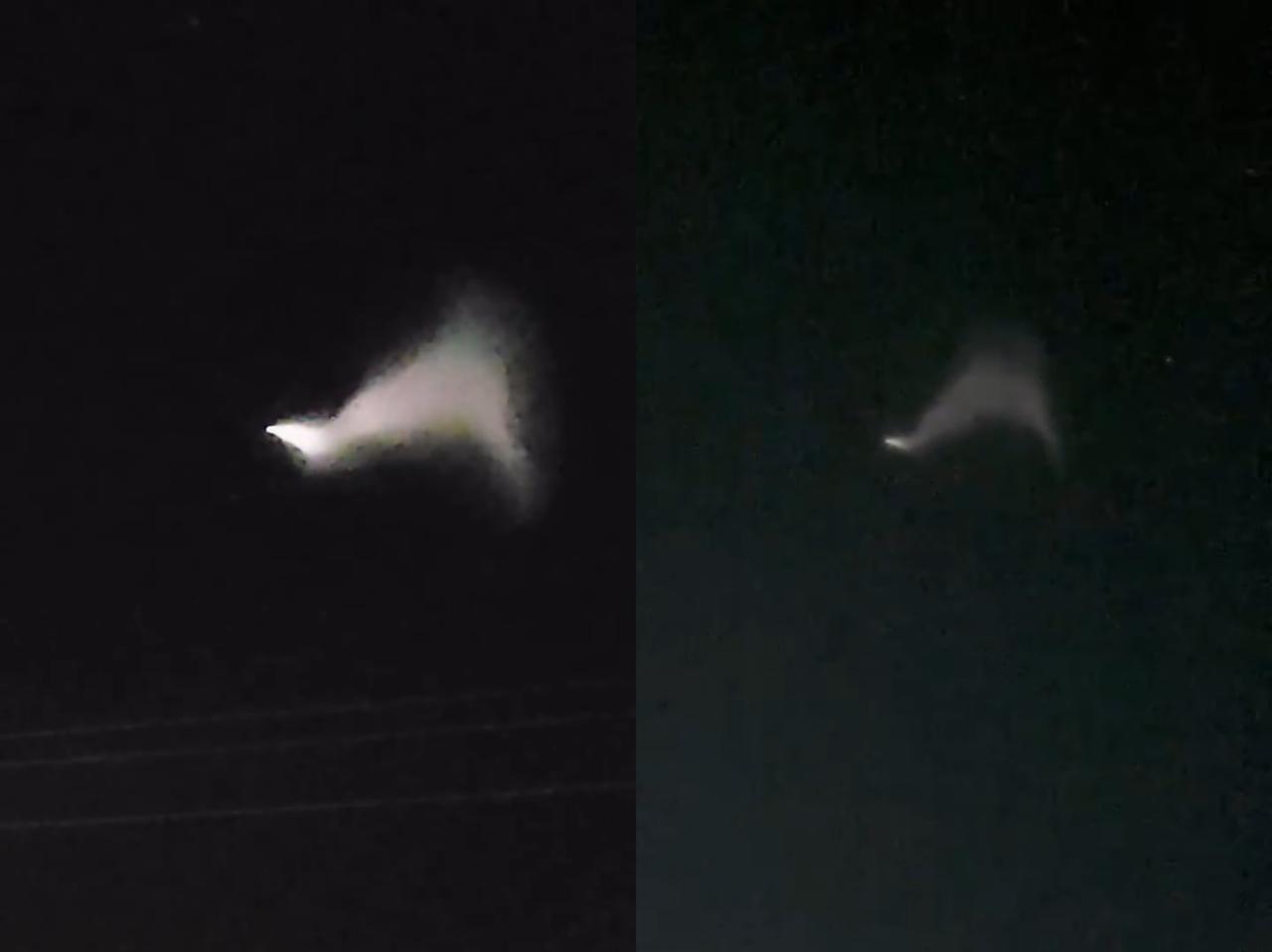 Tangkapan Layar Video Fenomena Aneh di Langit Kolaka. Foto : Istimewa.