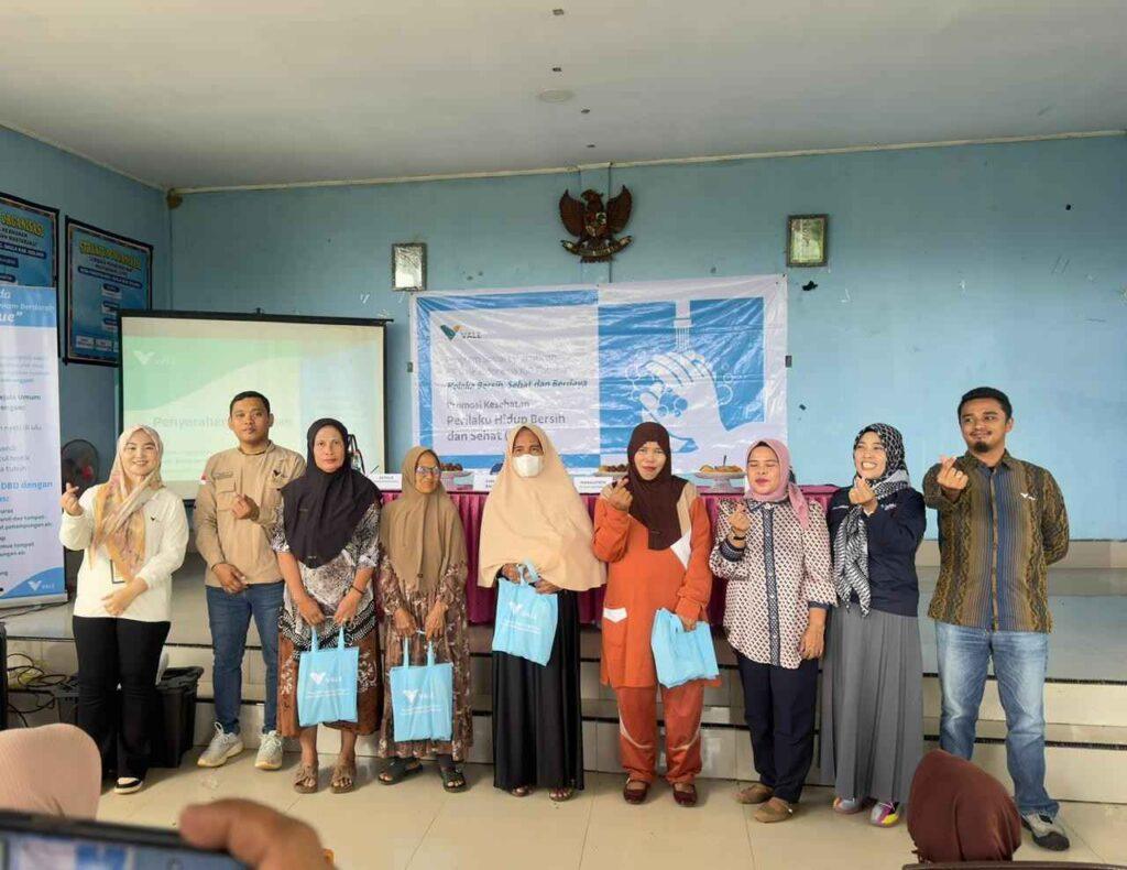 PT Vale Gencarkan Promkes PHBS di Desa Pewutaa. Foto: Istimewa.